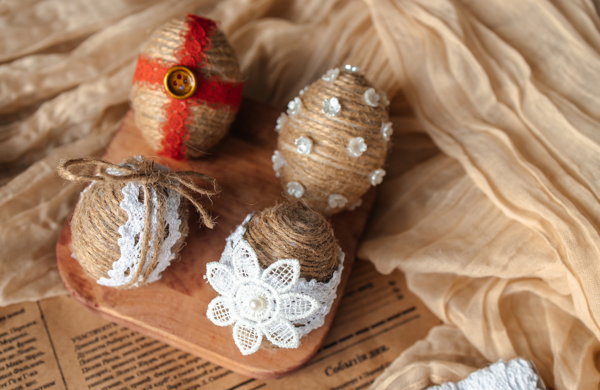 яйца с декором на Пасху