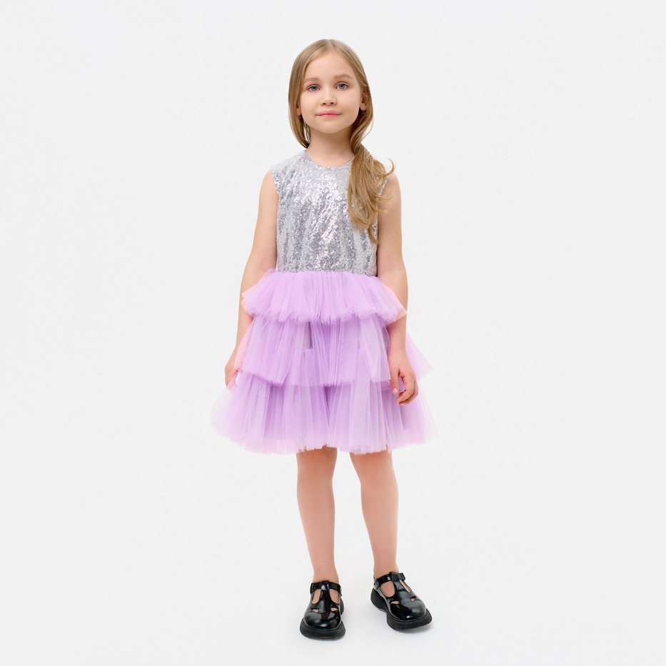 Лиловое платье на выпускной