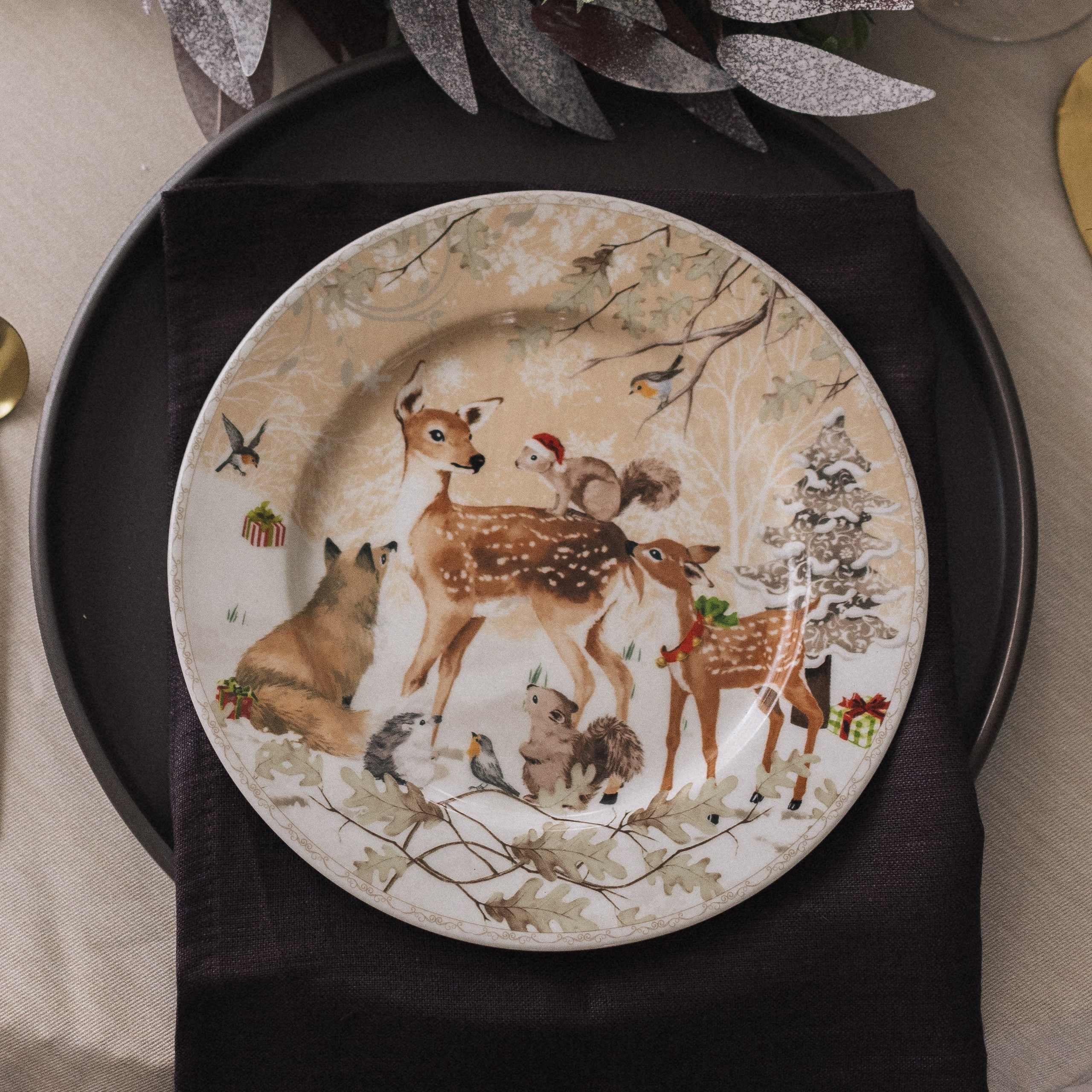 Набор новогодних тарелок