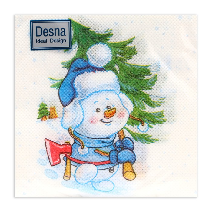 Салфетки бумажные новогодние