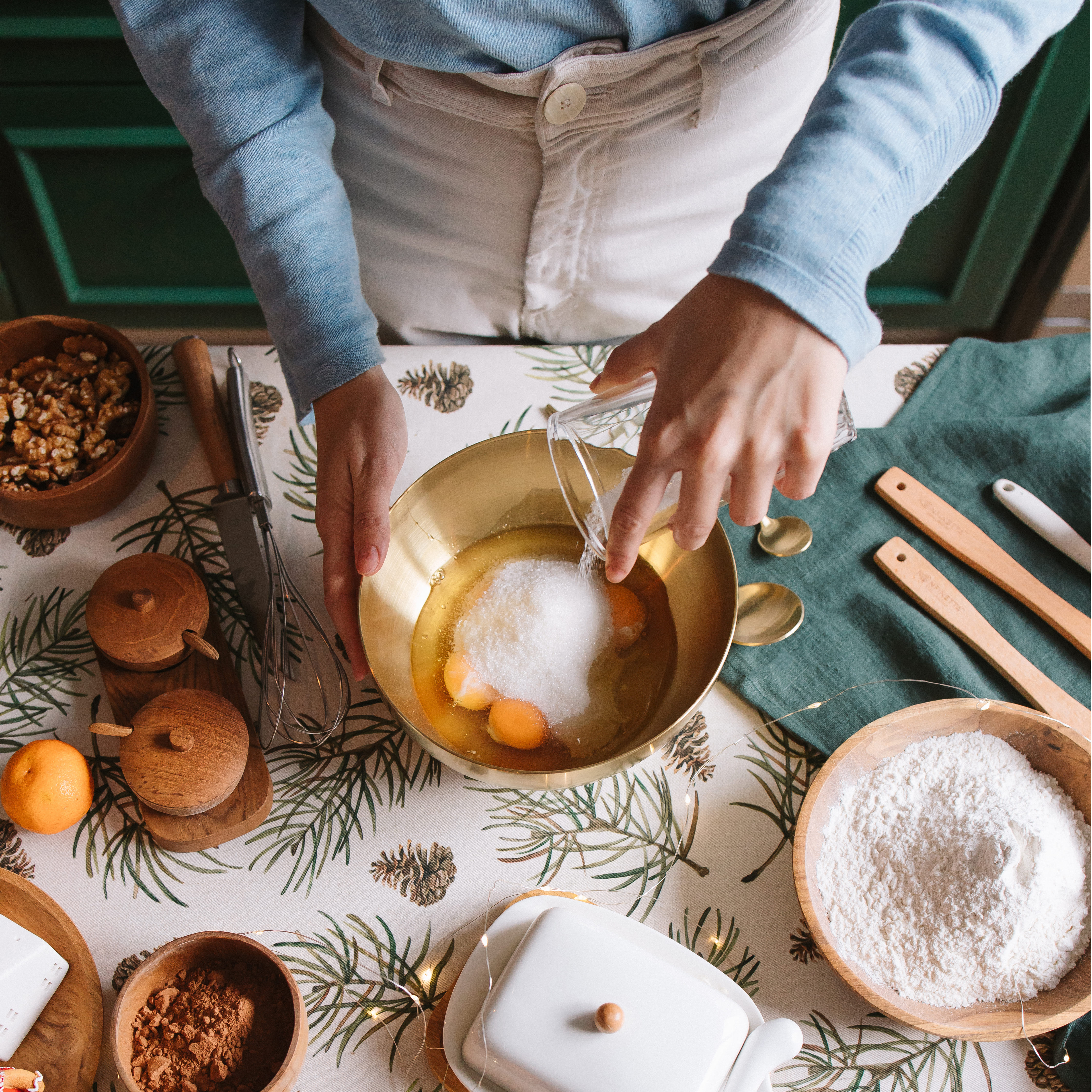 Замешиваем тесто