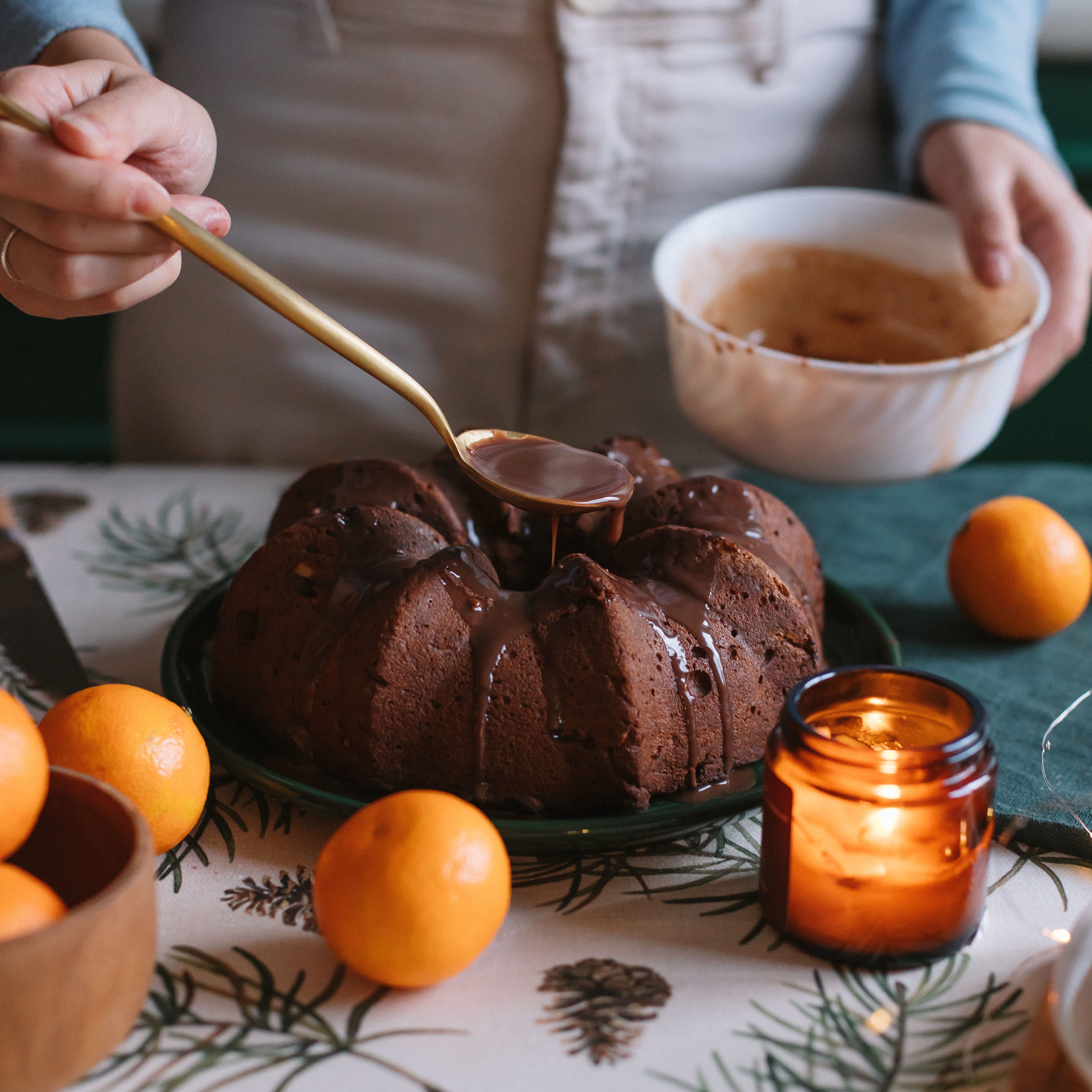 Шоколадная глазурь для кекса
