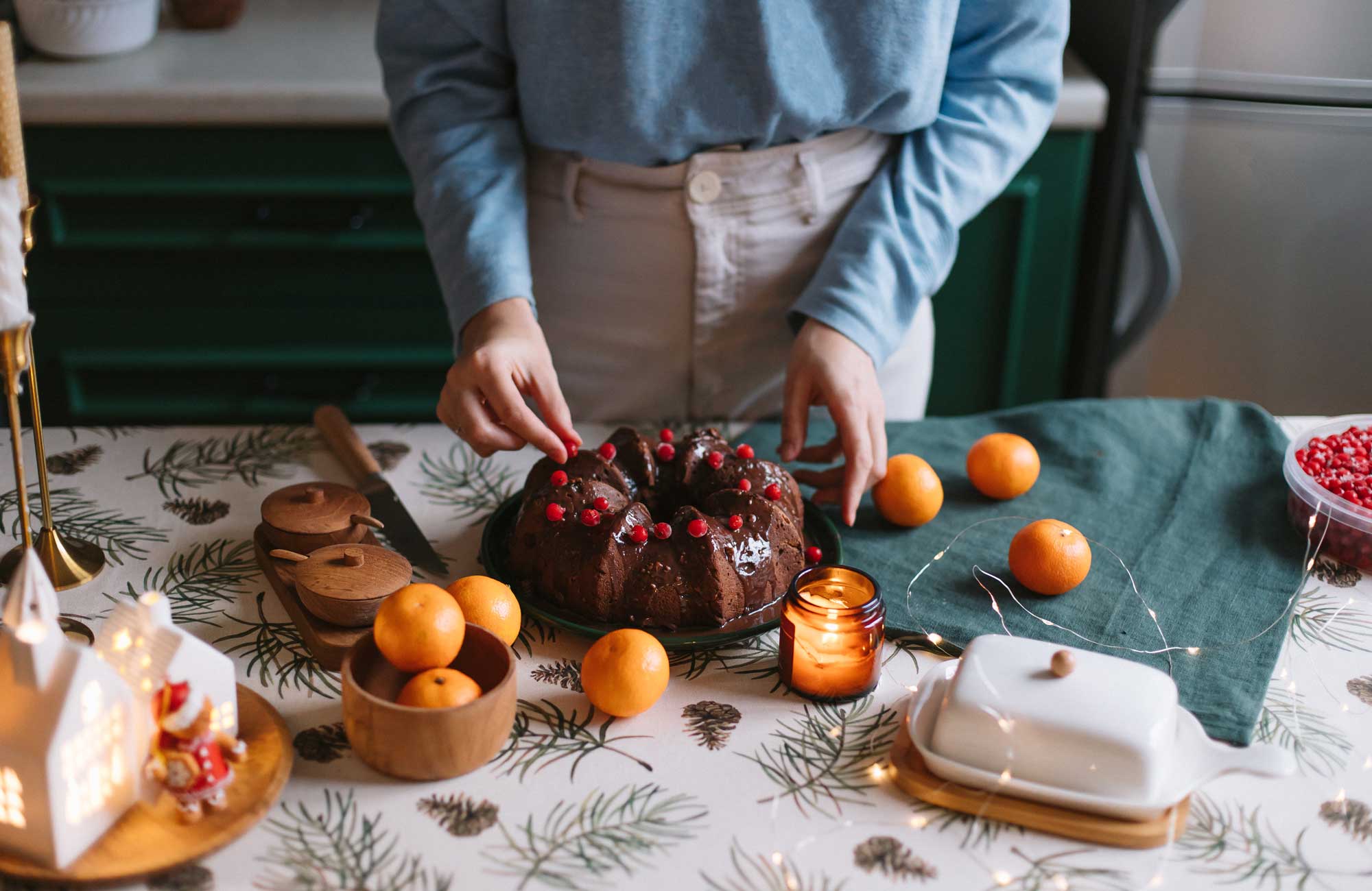 Домашний рождественский кекс