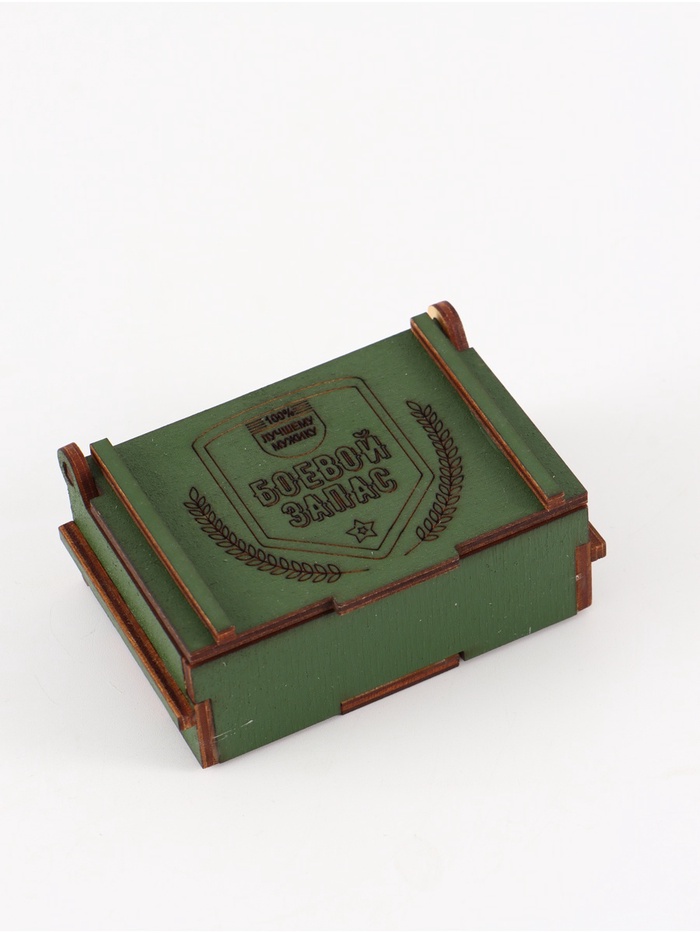 Деревянная коробка к 23 Февраля