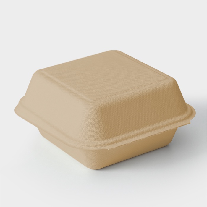 Коробка из сахарного тростника для пищевой упаковки