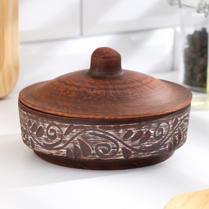 Блюдо для запекания из красной глины