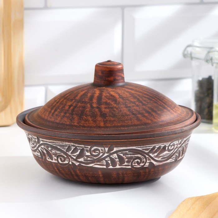 Блюдо для запекания из красной глины