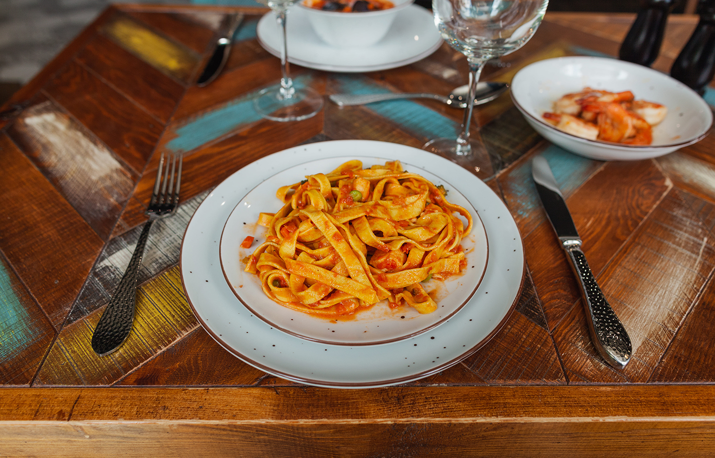 Тарелка с пастой