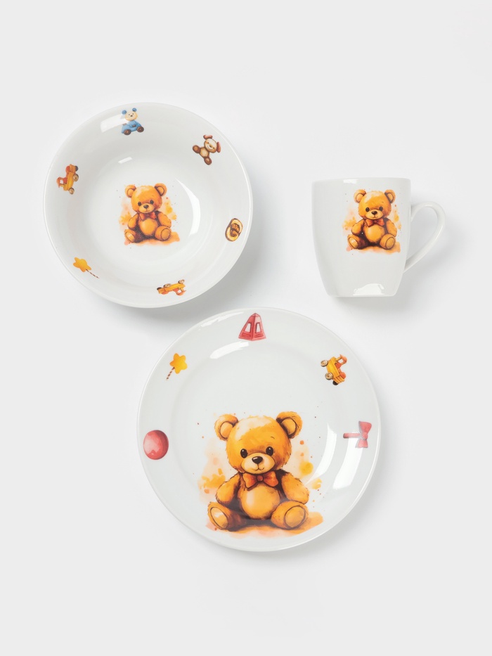 Набор детской посуды «Мишутка»