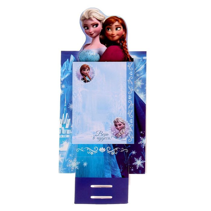 Блок с отрывными листами на подставке "Верь в чудеса", Холодное сердце, 30 листов