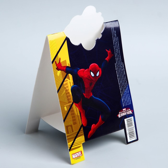 Блок с отрывными листами на подставке "Мои суперидеи", Человек-Паук, 30 листов