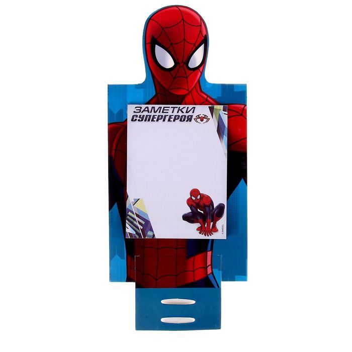 Блок с отрывными листами на подставке "Заметки супер-героя" , Человек-Паук, 30 листов