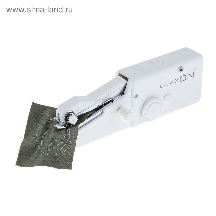 цена Швейная машина LuazON LSH-01, 4 Вт, портативная, 4хАА (не в комплекте), белая