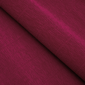 Бумага для упаковки и поделок, Cartotecnica Rossi, гофрированная, красная, вишневая, однотонная, двусторонняя, рулон 1 шт., 0,5 х 2,5 м Ош