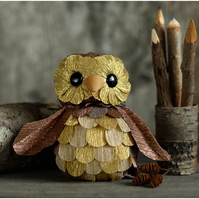 Бумага гофрированная, 808 "Медная, металл", 0,5 х 2,5 м