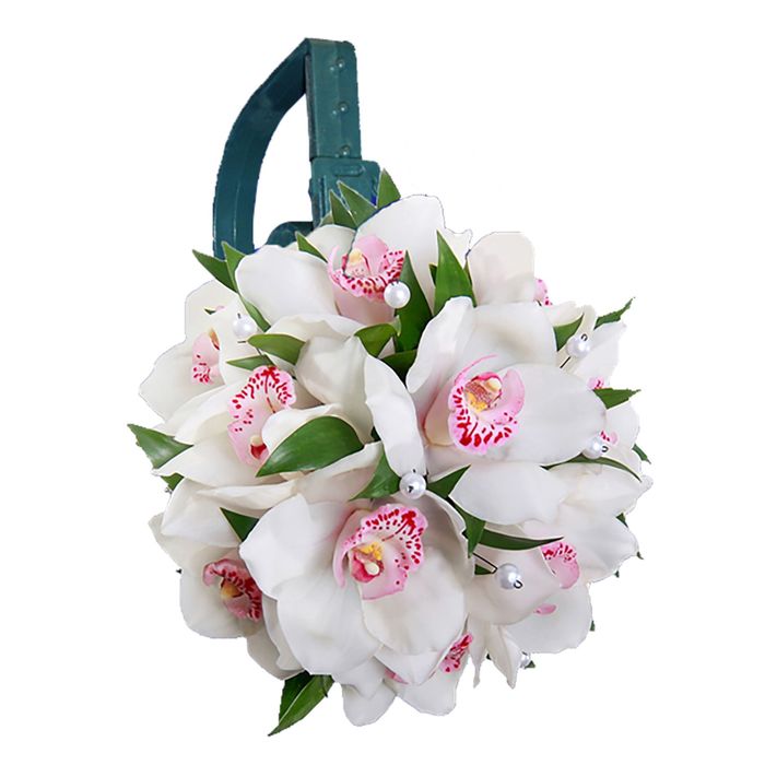 Губка флористическая "Оазис Идеал" полусфера на клипе, 5.5 х 8 см