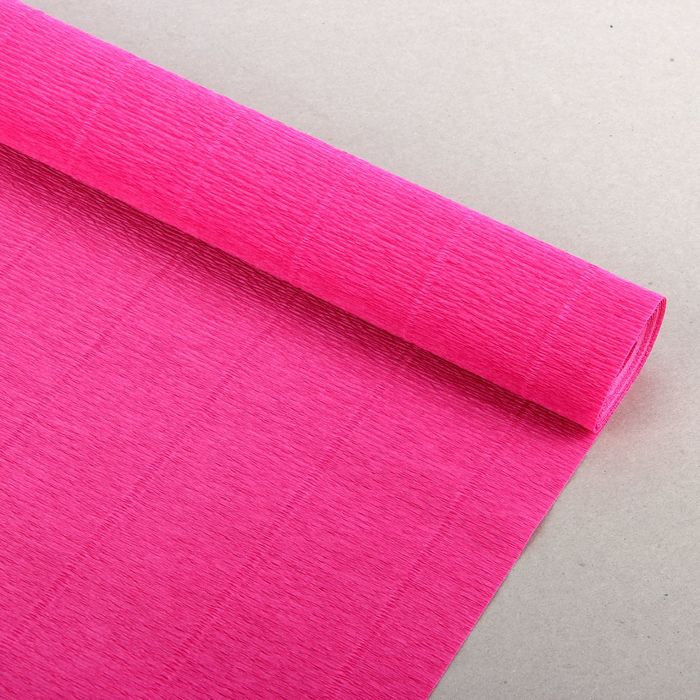 Бумага гофрированная, 970 "Светло-малиновая", 0,5 х 2,5 м