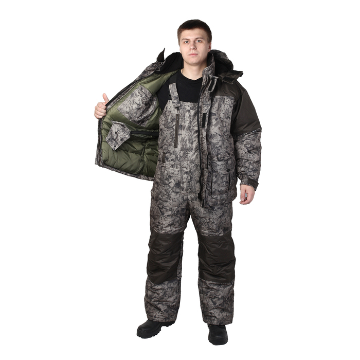 Костюм «Урал», размер 56-58, рост 176, цвет кошачий глаз хаки