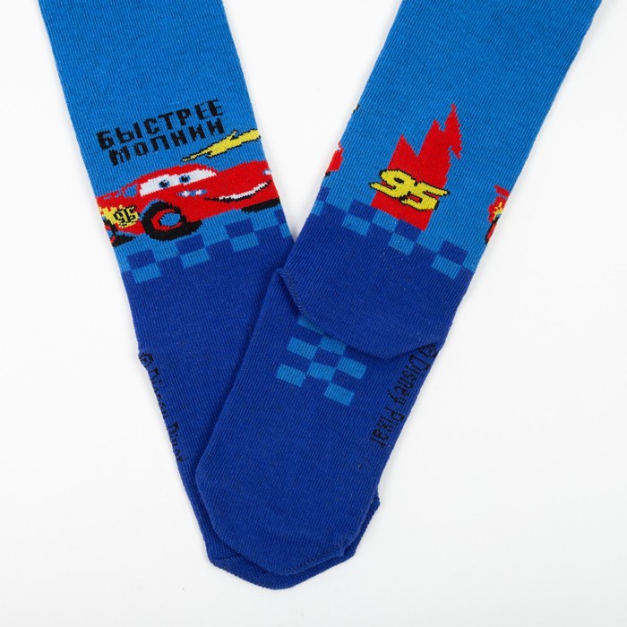 Детские колготки "Тачки: Быстрее молнии" рост 80-86 см, 1-3 года