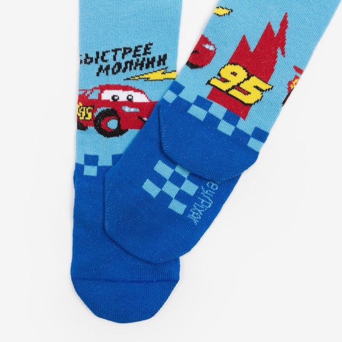 Детские колготки "Тачки: Быстрее молнии" рост 116-122 см, 6-7 лет