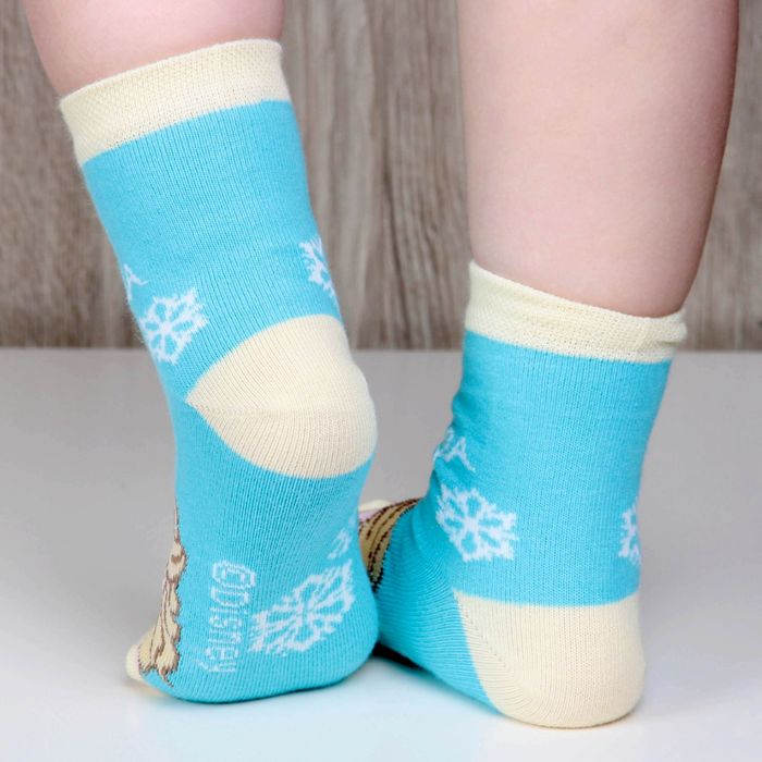 Носки детские "Холодное сердце: Королева зимы", 14-16 см, 2-3 года, 80% хлопок, 17% полиамид, 3% эластан