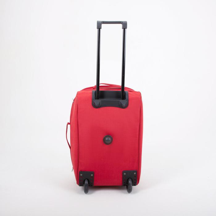 Сумка дорожная на колёсах, с расширением, 1 отдел, 1 наружный карман, цвет бордовый