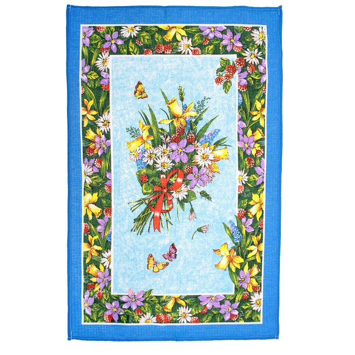 Полотенце кухонное "Collorista" Весенний аромат (вид 2) 48*72±2, 100% хлопок, рогожка, 162 г/м2