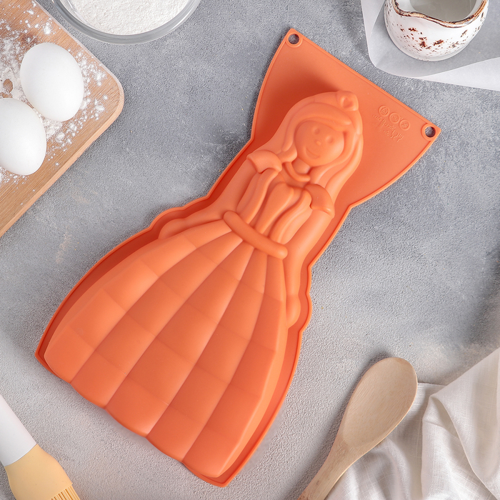 Форма для выпечки "Принцесса Белль" 32х17,5х4 см, цвета МИКС