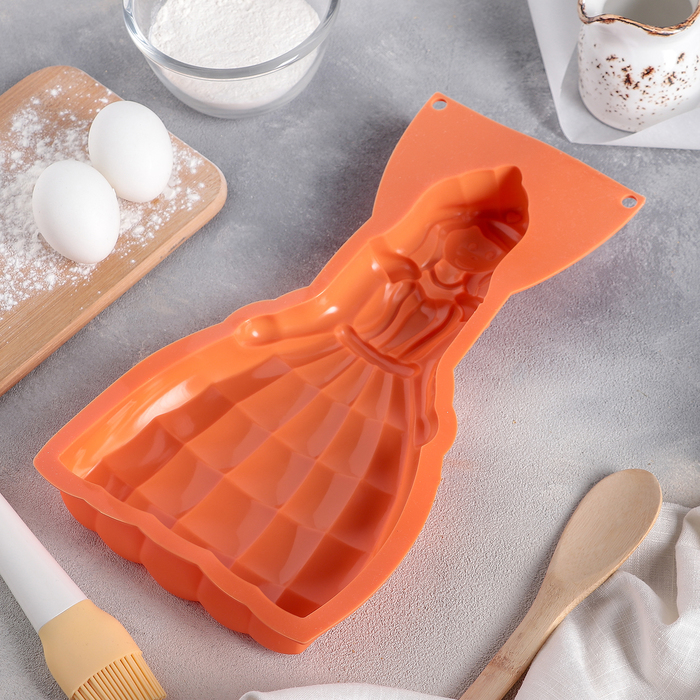 Форма для выпечки "Принцесса Белль" 32х17,5х4 см, цвета МИКС