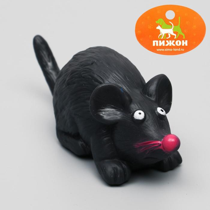 Игрушка пищащая "Мышь", 14,5 см, микс цветов