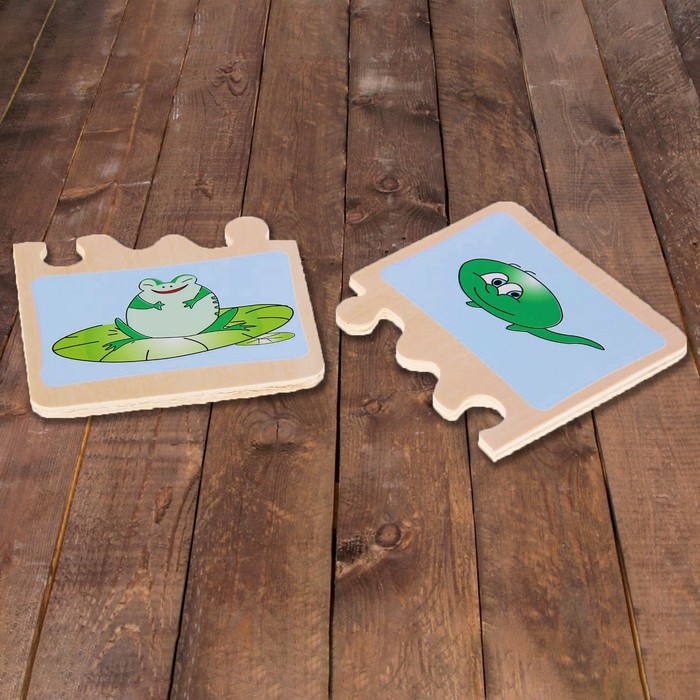 Пазл малый "Лягушонок", 2 элемента