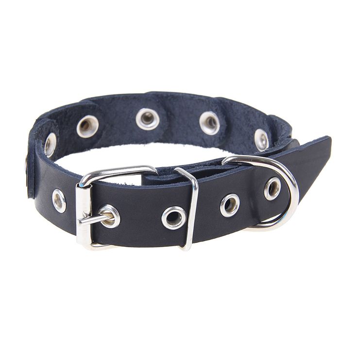 Ошейник кожаный чешуйчатый 50 х 2,5 см, микс цветов