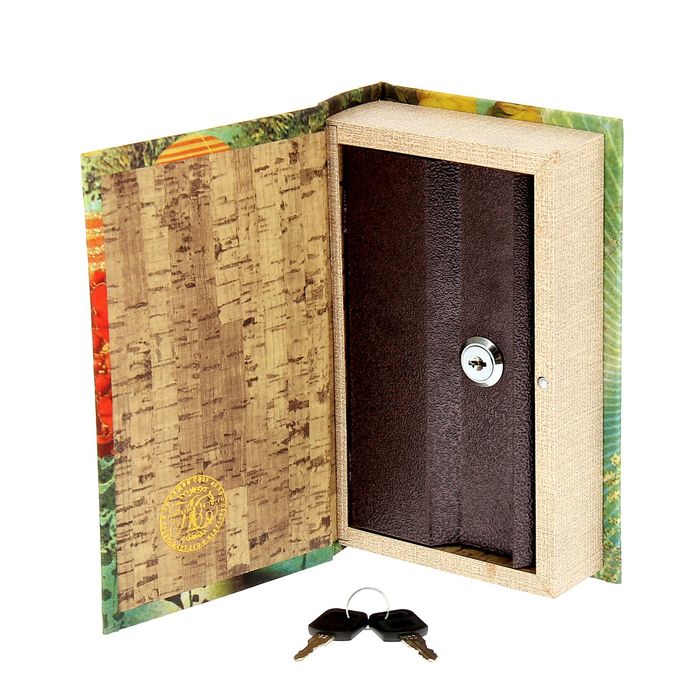 Сейф-книга шёлк "Образ девушки" со стразами