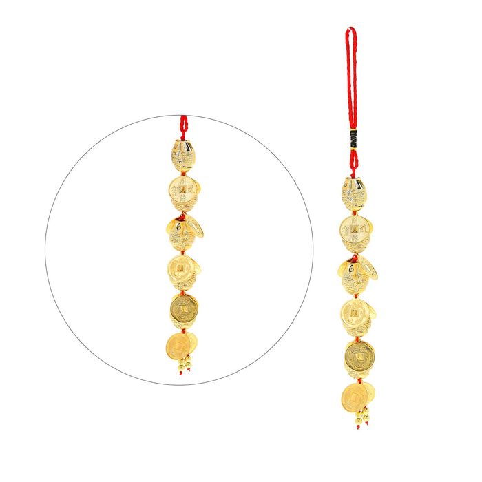 Подвеска из десяти монет "Пять карпов"