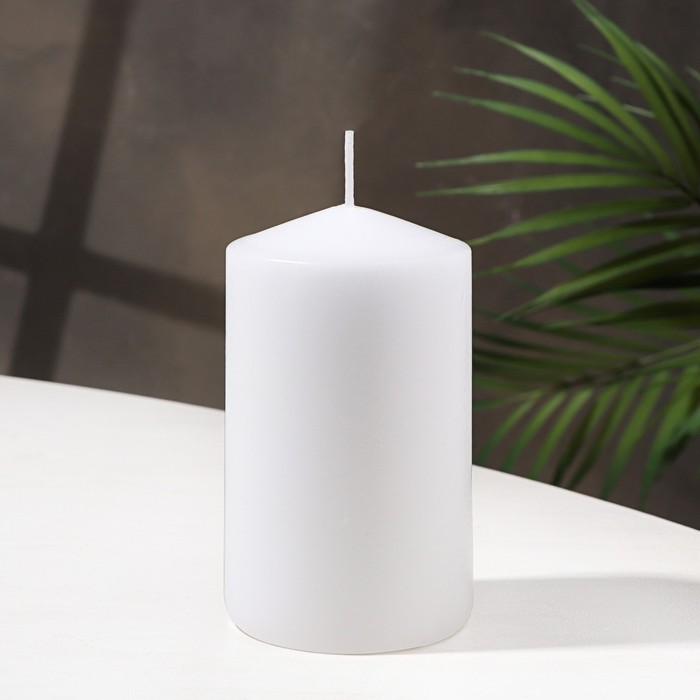 Свеча - цилиндр, 7х12 см белая свеча цилиндр 4 5см белая