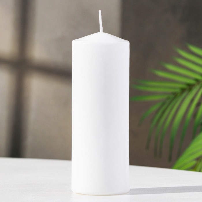 Свеча - цилиндр, 5х15 см белая свеча цилиндр ароматическая витая вишня 7 5х15 см