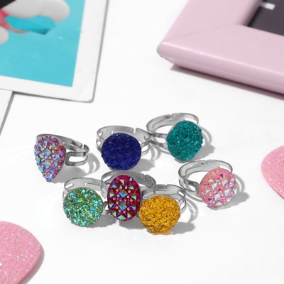 Кольцо детское "Выбражулька" формочки, форма МИКС, цвет МИКС, безразмерное