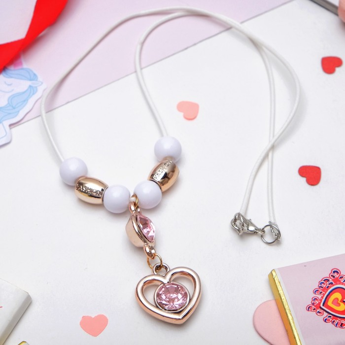 Кулон детский "Выбражулька" сердечко, цвет МИКС