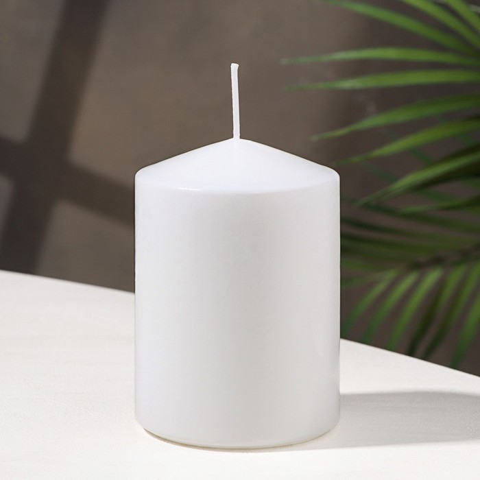 Свеча классическая 7х10 см белая