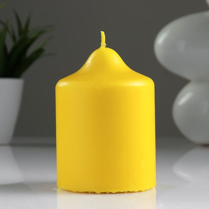 Свеча классическая 7х9 см, желтая