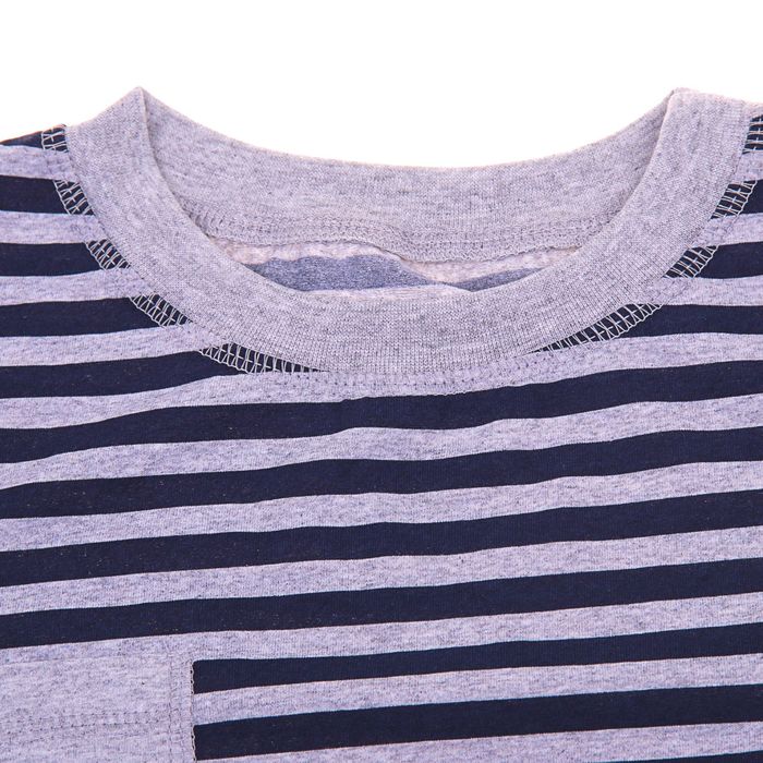 Комплект женский (джемпер, брюки), размер 60, цвет синий в полоску, кулирка