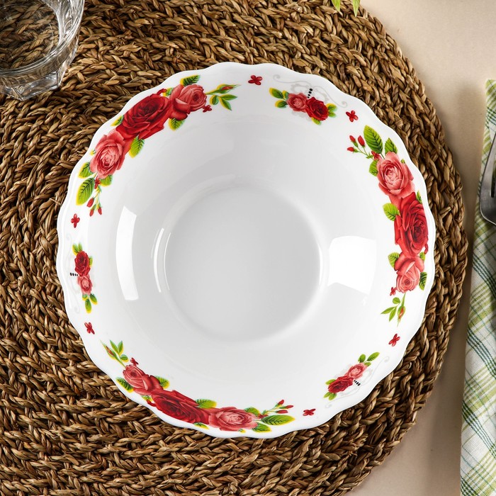 

Салатник Доляна «Поэзия роз», 1 л, 20×6 см, стеклокерамика