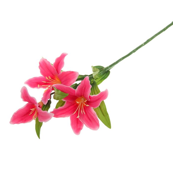 Цветы искусственные "Лилия Юнона" малиновая