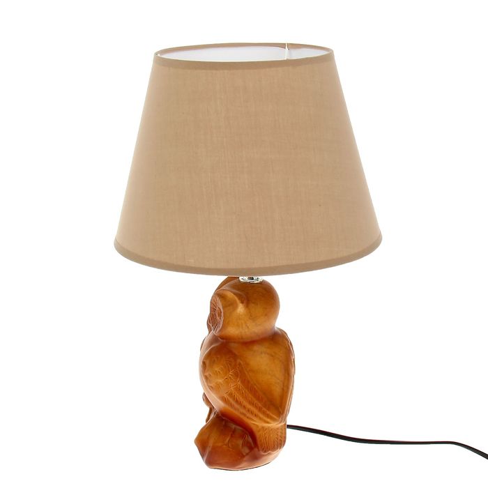 Лампа настольная с абажуром "2 совы"