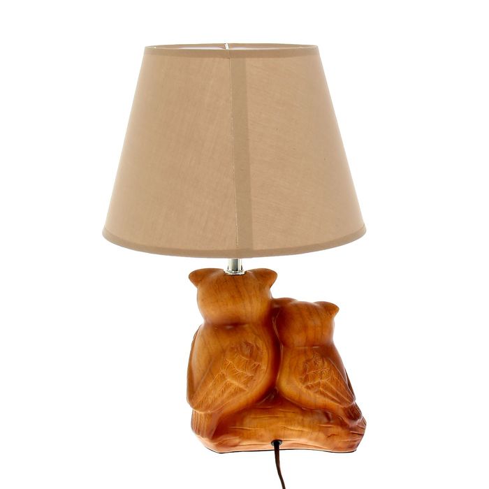 Лампа настольная с абажуром "2 совы"