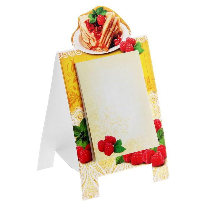 Блок с отрывными листами на подставке "Вкусные заметки", 30 листов