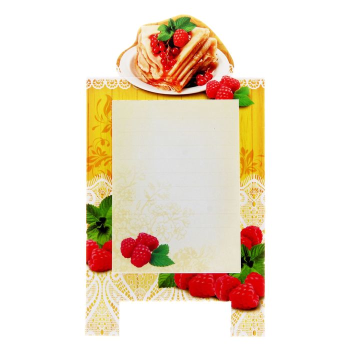 Блок с отрывными листами на подставке "Вкусные заметки", 30 листов