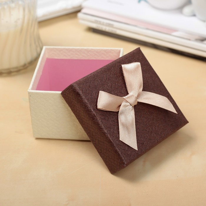 Набор коробок 3в1 "Бант", 11 х 11 х 7 - 7,5 х 7,5 х 5 см