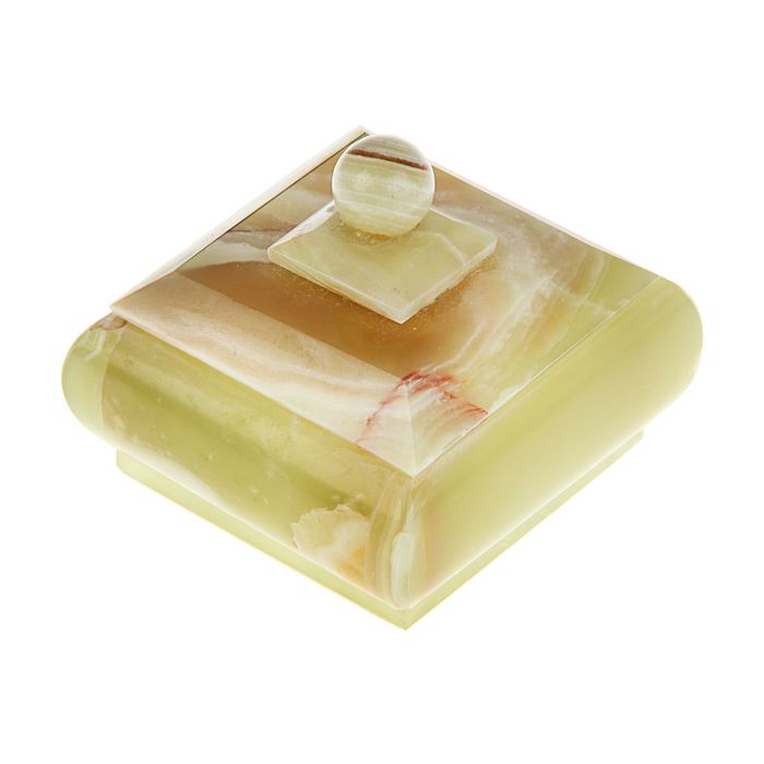 Шкатулка, оникс , 7х7,5х7см