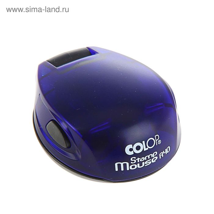 Оснастка для круглой печати карманная COLOP Stamp Mouse R40, диаметр 40 мм, корпус синий печать 1 0круг самонаборная 40мм stamp mouse круглая карманная касса пинцет блистер colop